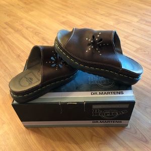 Dr Martens slip on mule, dark brown, new condition